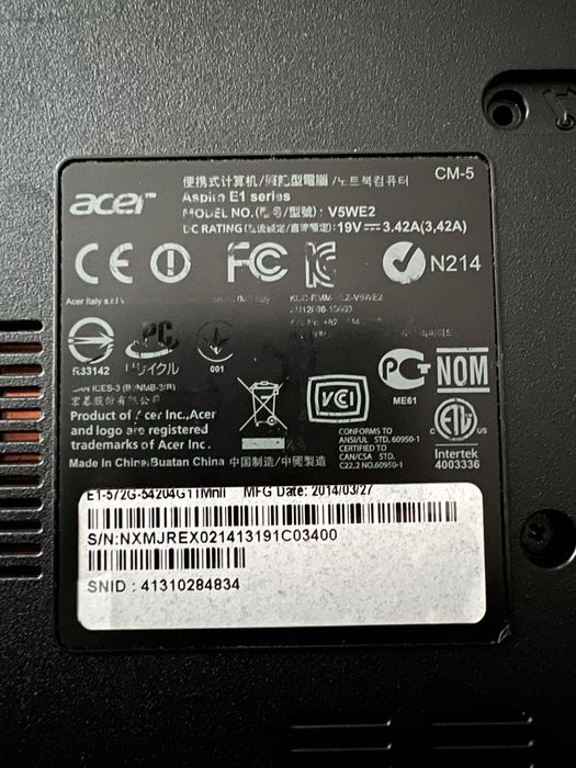 Лаптоп Acer Aspire E1-572G