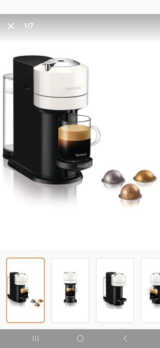 Nespresso Vertuo Next De'Longhi NOU SIGILAT + 12 capsule + Voucher cafea + Garantie