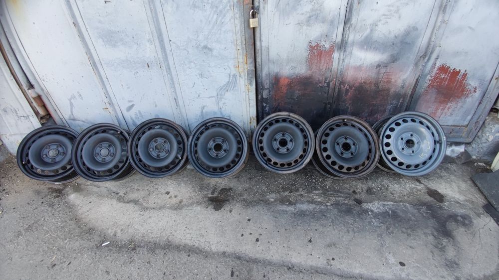 железни джанти 15 цола, 5х112 6J,  ЕТ45-47,центр.отвор 57,1, WV, Skoda