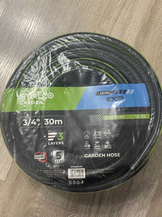 Furtun Grădină 3/4″ 30 m Stalco Garden Expert 3 Straturi Presiune 25 Bar