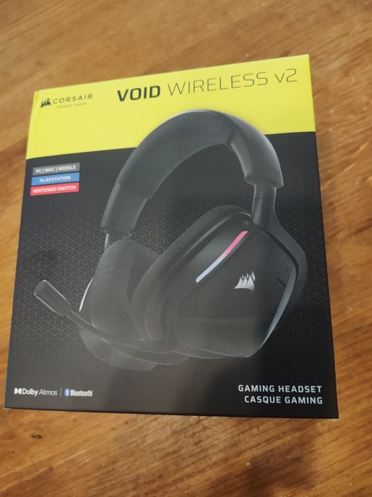 Casti gaming Corsair Void v2, 2.4GHz Wireless - Bluetooth - Dolby Atmo