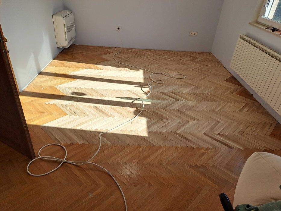 Циклене и лакиране на паркет София от 18 лв. кв.м.