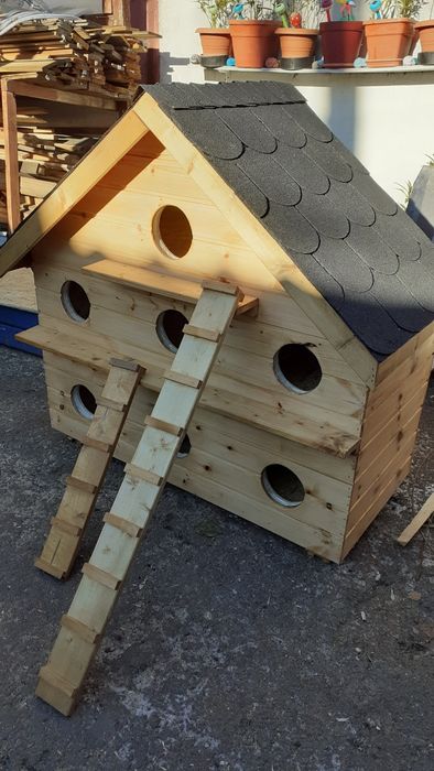 Căsuța cusca pisici pentru exterior izolată termic