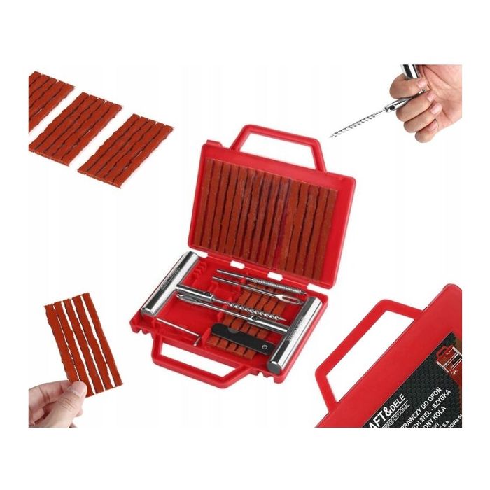 Chit reparatie pentru anvelope, 27 piese, Kraft