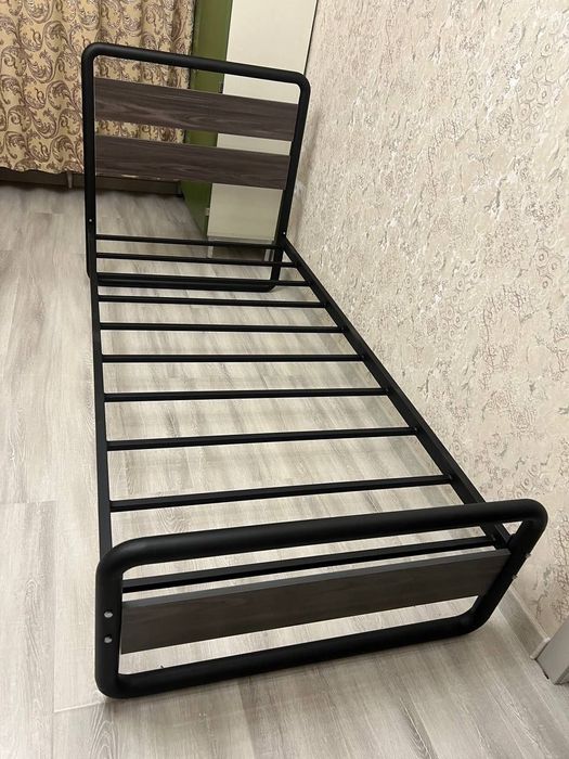 односпальная кровать Loft krovat темир крават metal kalavat Лофт