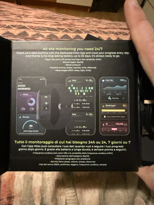 Смарт гривна Nilox ONAL-без екран,с две каишки (нова)