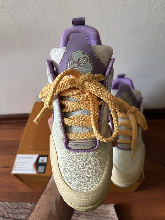 Louis Vuitton LV Skate Sneaker Purple Gradient Damier Denim