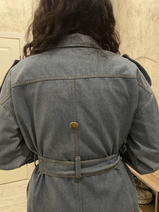 Пальто джинсовое