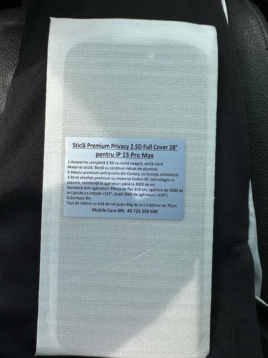 Folii sticla premium iphone 14 pro max / 15pro max