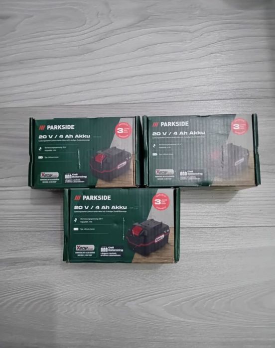 3 Acumulatori parkside 4ah