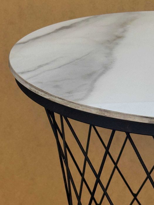 Журнальный столик круглый стекло