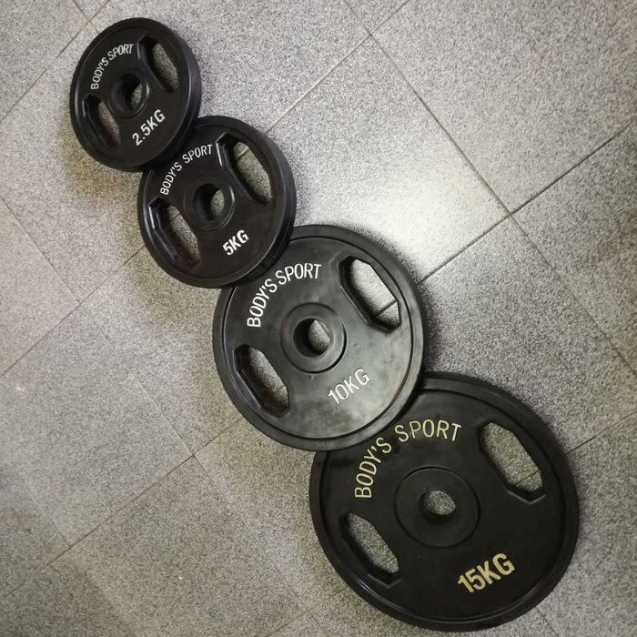 Гумирани дискове ф31 (кг1,25 кг15 кг20) ф51 (кг10 кг15)