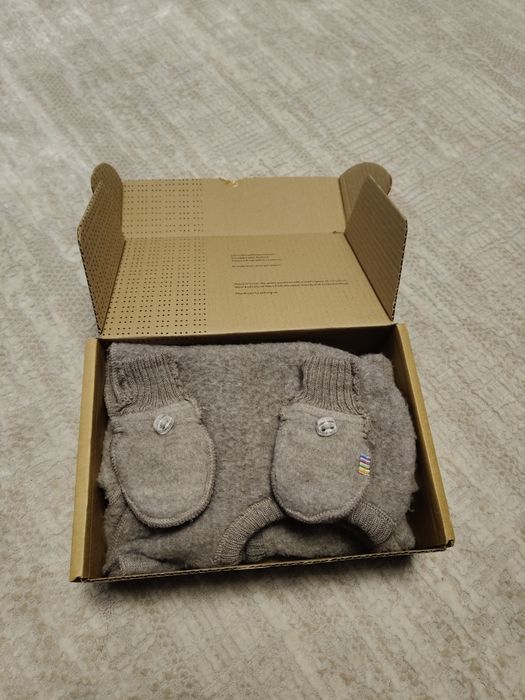 Set Joha -Overall-salopeta,mănuși, cagula Lana Merinos si fleece