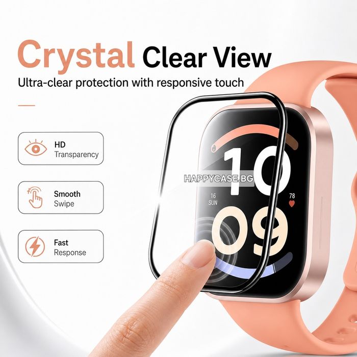 Xiaomi Redmi Watch 6 / 6 Lite / 6 Active / 5D Извит протектор за цял екран