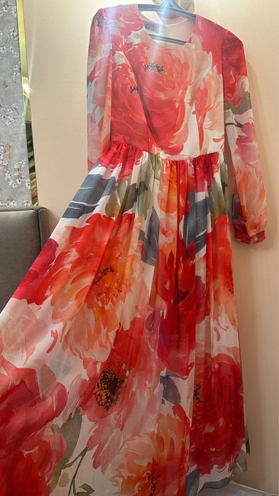 Платье койлек цветочный М