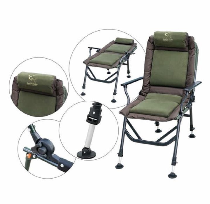 Scaun Crap Baracuda HXC 021 Cu Perna Fleece Sezut Plusat New Carp