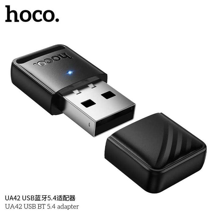 Hoco UA42 Adapter Usb to Bluetooth v5.4 multi-device speed 4.0 Mbps