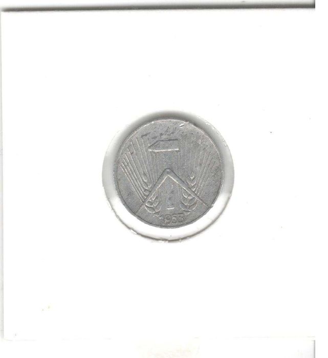 Germany D.R.-1 Pfennig-1953 E-KM# 5
