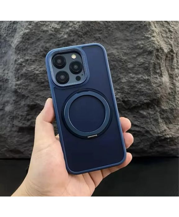 Iphone 15/16/PRO/MAX/PLUS- Husa Magsafe Camera Metalic Ring Detasabil