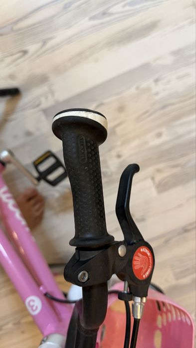 Bicicleta copii Woom 3 Automagic Go cu roti 16" pink/albastru/casca Woom M  rosu