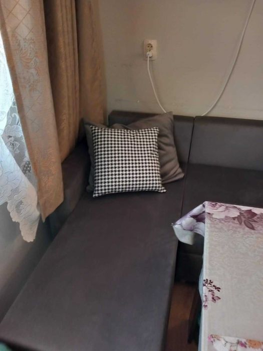 Разтегателен ъглов диван , сив!