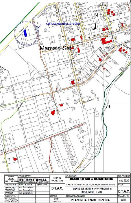 Vand teren cu proiect pensiune - Mamaia Sat