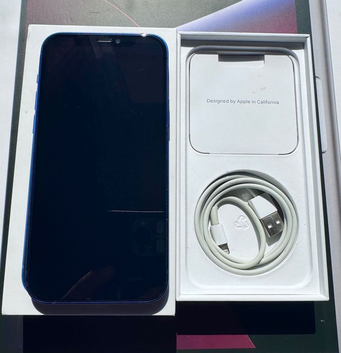 iPhone 12 Blue Ca Nou / 128 Gb / Full box / 100% stare sanatate baterie