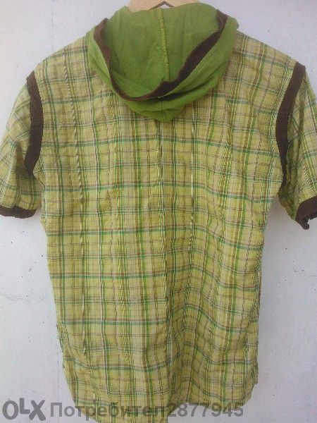 Продвам гъзарска лятна риза с качулка