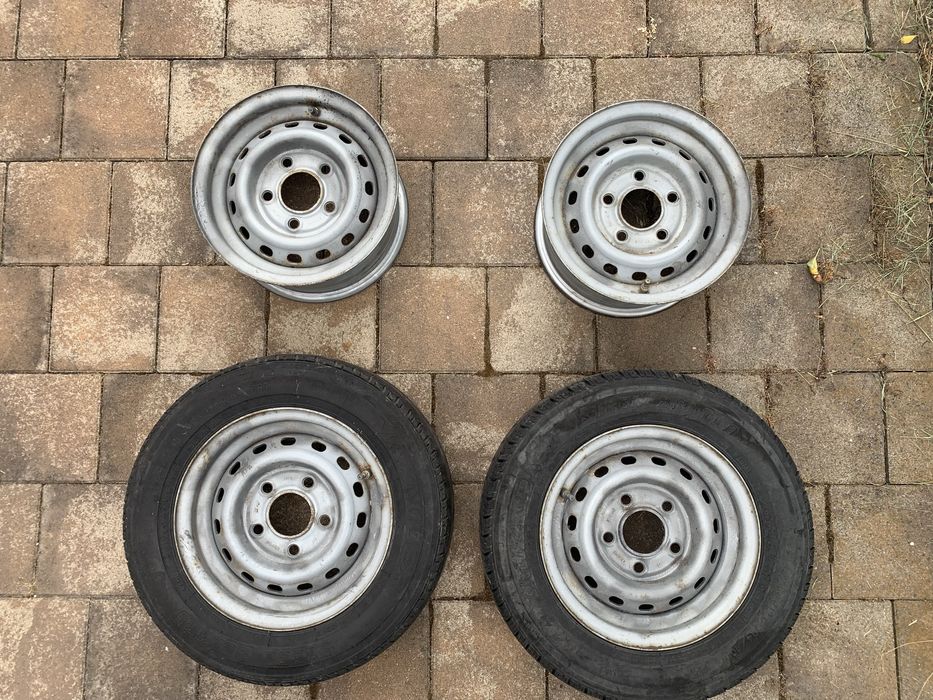 Jante roti cauciucuri 185/60/12c remorca trailer platforma