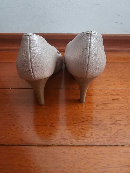 Pantofi eleganți din piele naturală roz pal sidef 37,5