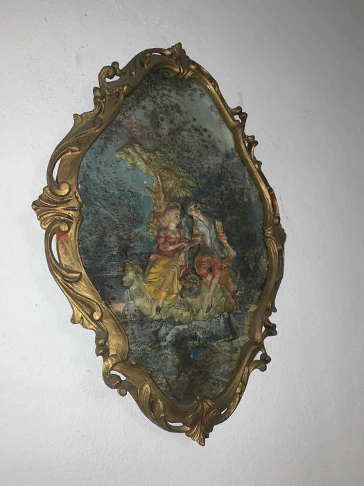 Set tablou cu tenta galanta rococo