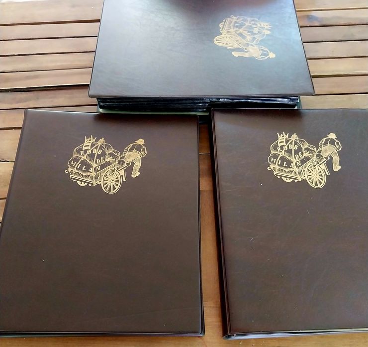 Din MILANO - Planșe filatelice oficiale în 3 albume premium