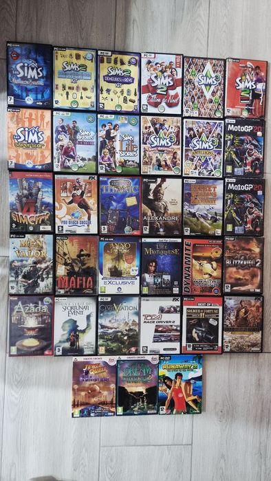 Mafia , Moto GP ,etc..jocuri  pe CD ,multe titluri  ,raritati  colorate