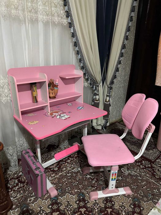 парта +стул детский парта bolalar partasi dars stoli bolalar partasi