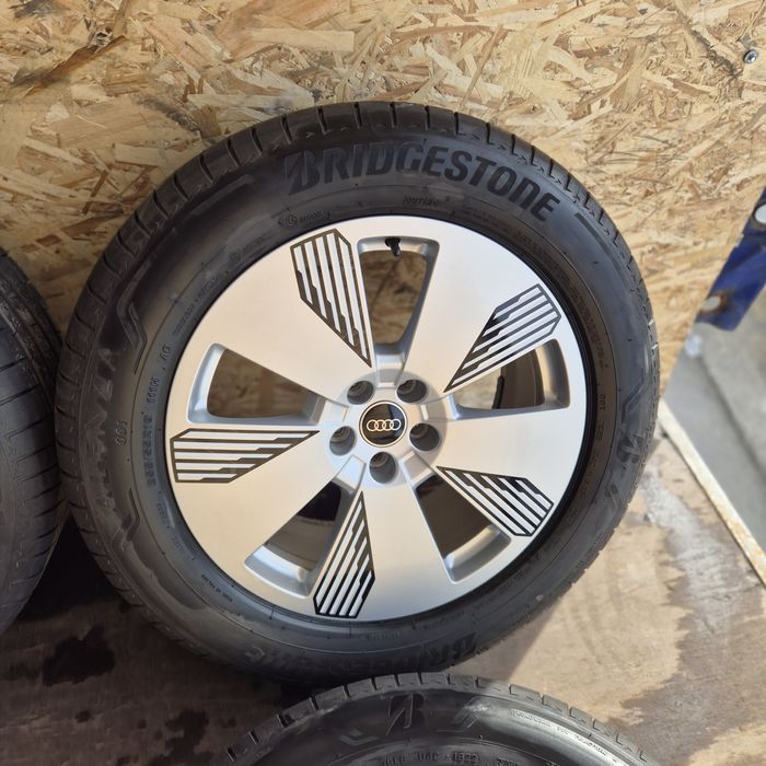 Jante R19 5x112 Audi Q7, Q8 E-tron, cu 255 55 19 Bridgestone impecabi