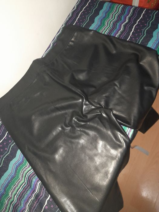 Vand pantaloni imitatie piele caldurosi