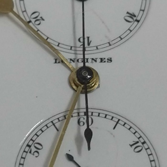 LONGINES джобен часовник, златен 18к, хронограф, перфектен,много рядък