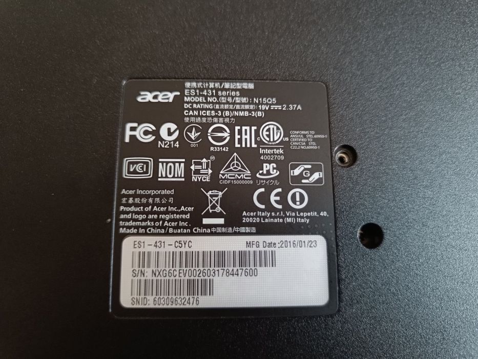 Laptop Acer ES1-431