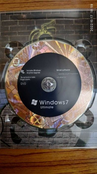 Windows 7 Ultimate  64 bit оригинальный DVD диск