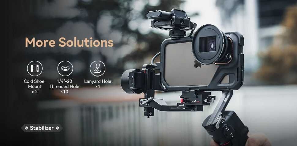 Клетка и 2 ручки SmallRig Mobile Video Kit 4392 для iPhone 15 Pro Max