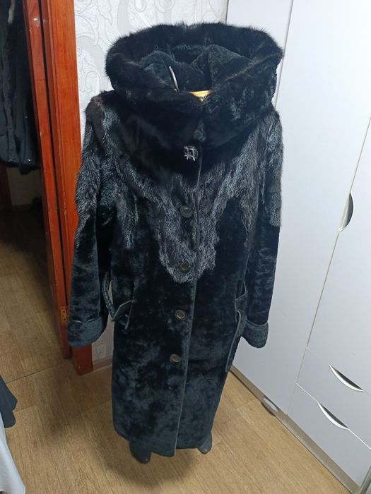 Шуба мутон норка