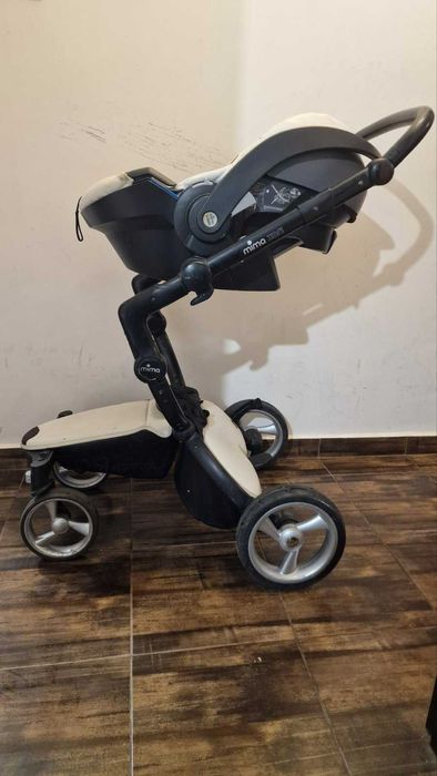 Продавам мултифункционална детска количка Mima Xari летен и зимен вариант комплект с преносимо кошче