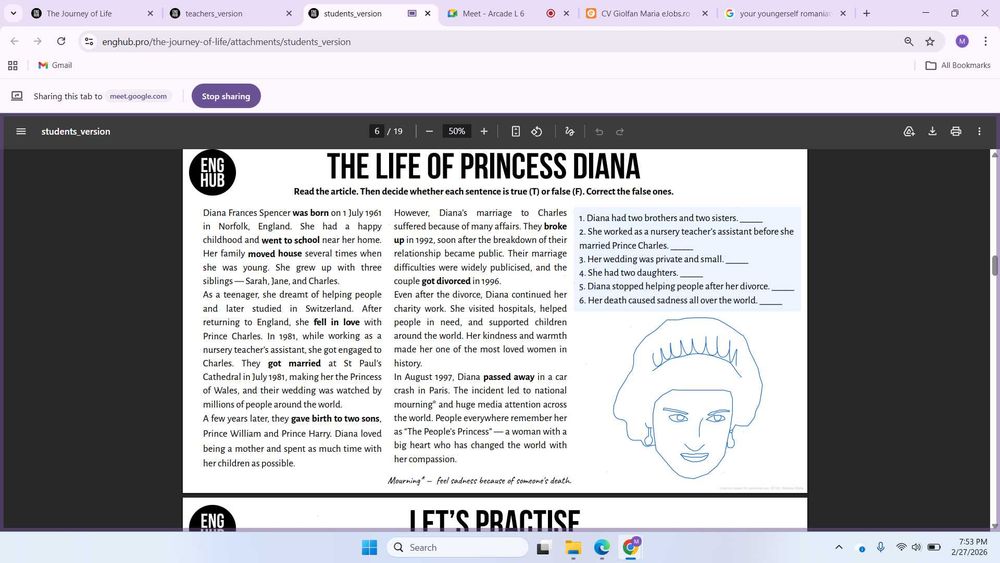 Meditatii online de limba engleza