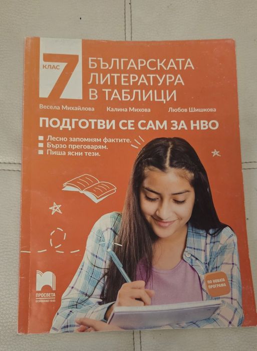 Помагала Химия и български език и литература, 7 клас