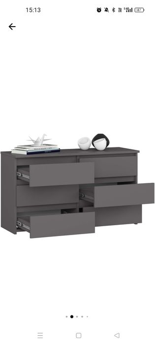 Comoda gri antracit 100cm x35cm