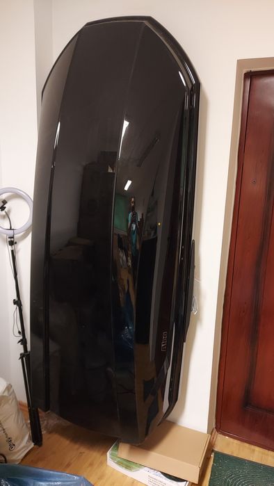 Cutie portbagaj Neumann Aleo Adventure 205 Negru Lucios, 205x84x46cm,