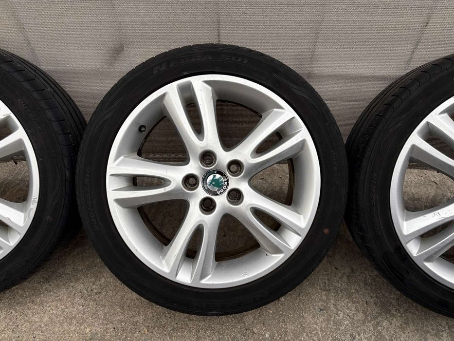 4бр. Алуминиеви джанти с гуми 205/45 R16 Skoda Fabia VRS, Vw,  5x100