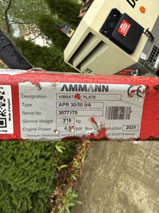 Placa compactoare Ammann 214 kg , an 2024 diesel