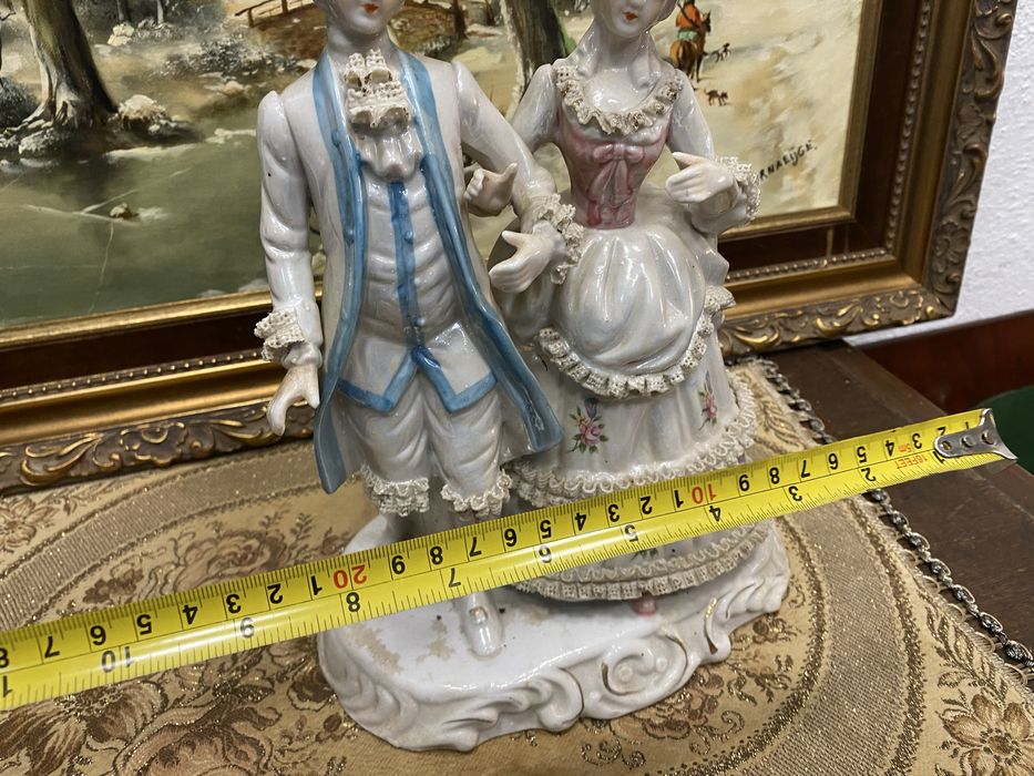 Порцеланова фигурална композиция галантна двойка Германия 1950–1965