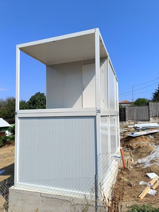 Двуетажен контейнер Павилион Фургон за живеене Високо качество